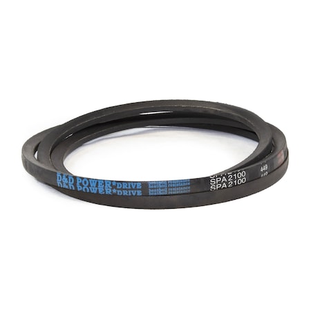 D&D SPA2100 Metric V-Belt, 2100mm Outside Length, 13 mm Top Width, 10 mm Thickness, 1 Ribs SPA2100
